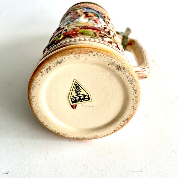 Vintage Gerz W Germany Lidded Beer Stein Collectible - Picture 8 of 8